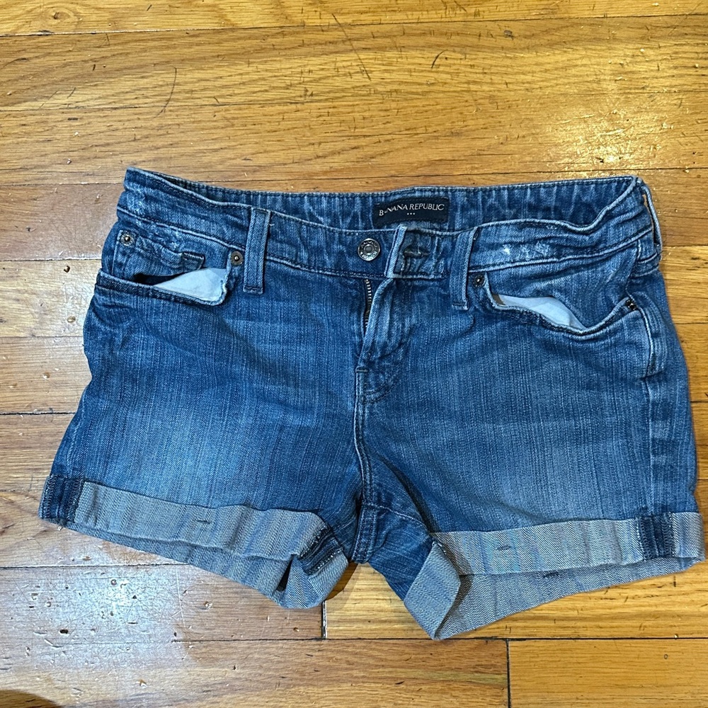 Banana Republic Dark Blue Jean Shorts